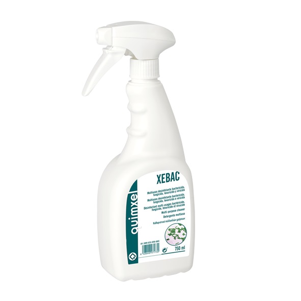 XEBAC 750 ML. Multiusos desinfectante. Caja de 12 unidades.                